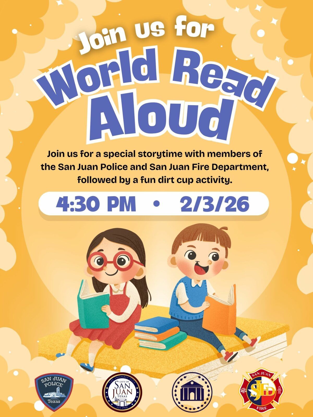 Easy. Read Event Image World Read Aloud – Library Event – The City of San Juan, Texas